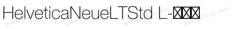 HelveticaNeueLTStd L字体转换